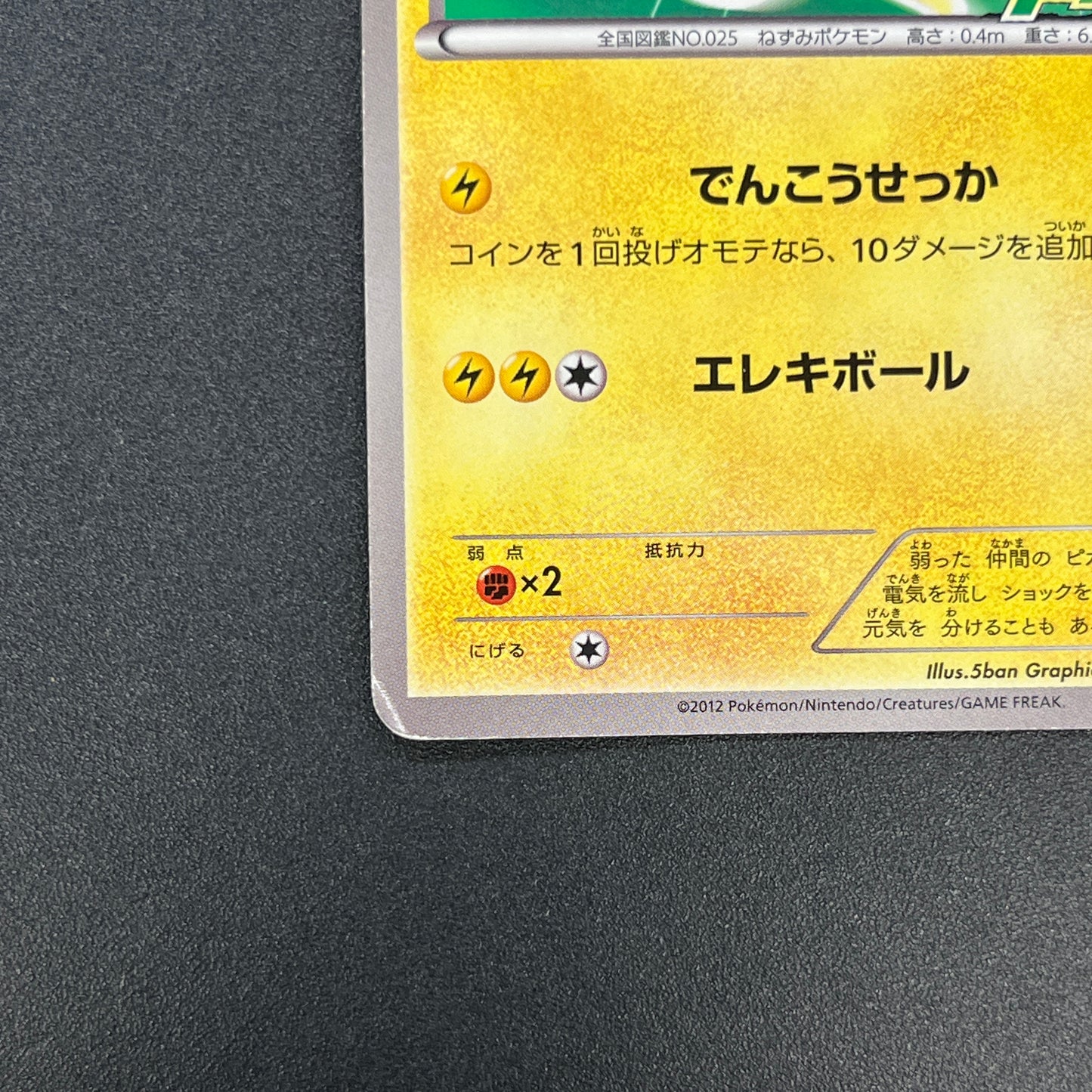 Pikachu 163/BW-P National Illustrated Encyclopedia Card
