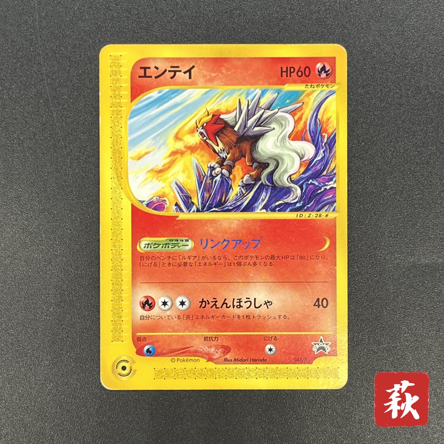 Entei 043/P JR Rally Happy Adventure Promo Pokemon Card