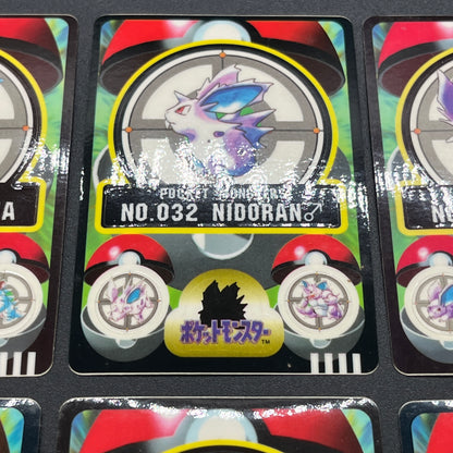 Nidoran♂ Nidorina etc 7set Sealdass Sticker Pokemon Card