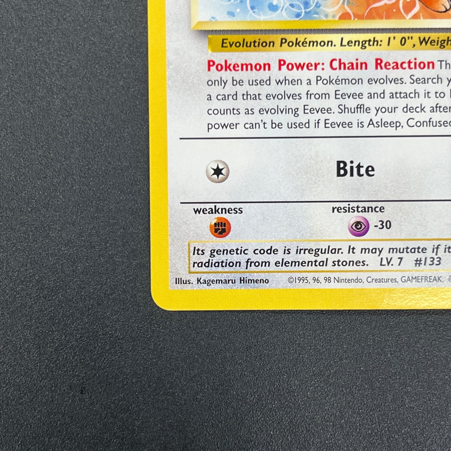 Eevee #11 JR East Stamp Rally 2000 Non-Holo Promo Card