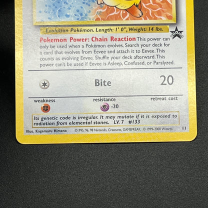 Eevee #11 JR East Stamp Rally 2000 Non-Holo Promo Card