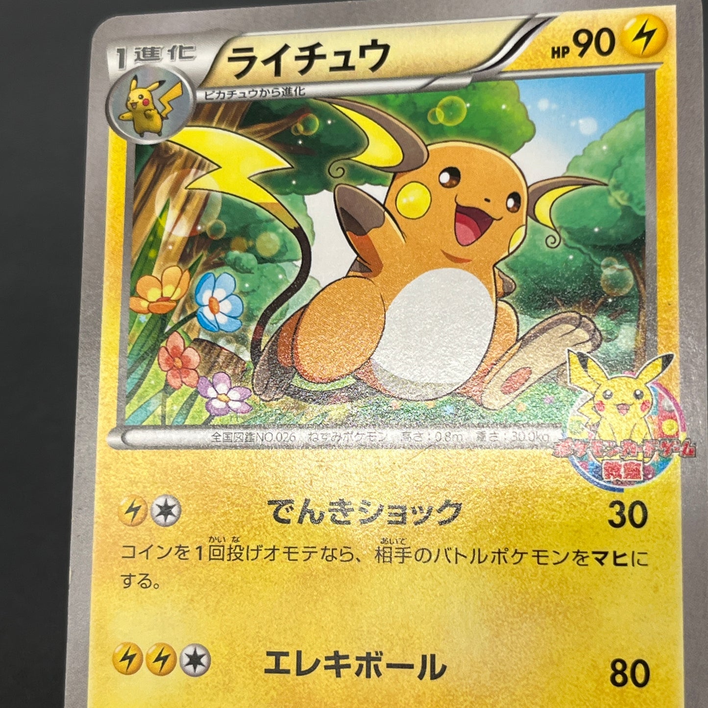 Raichu 002/XY-P Promo Classroom participation prize Card
