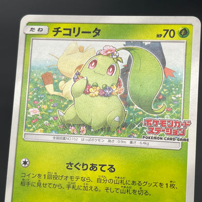 Chikorita 373/SM-P Promo Card Station event Pokemon Card